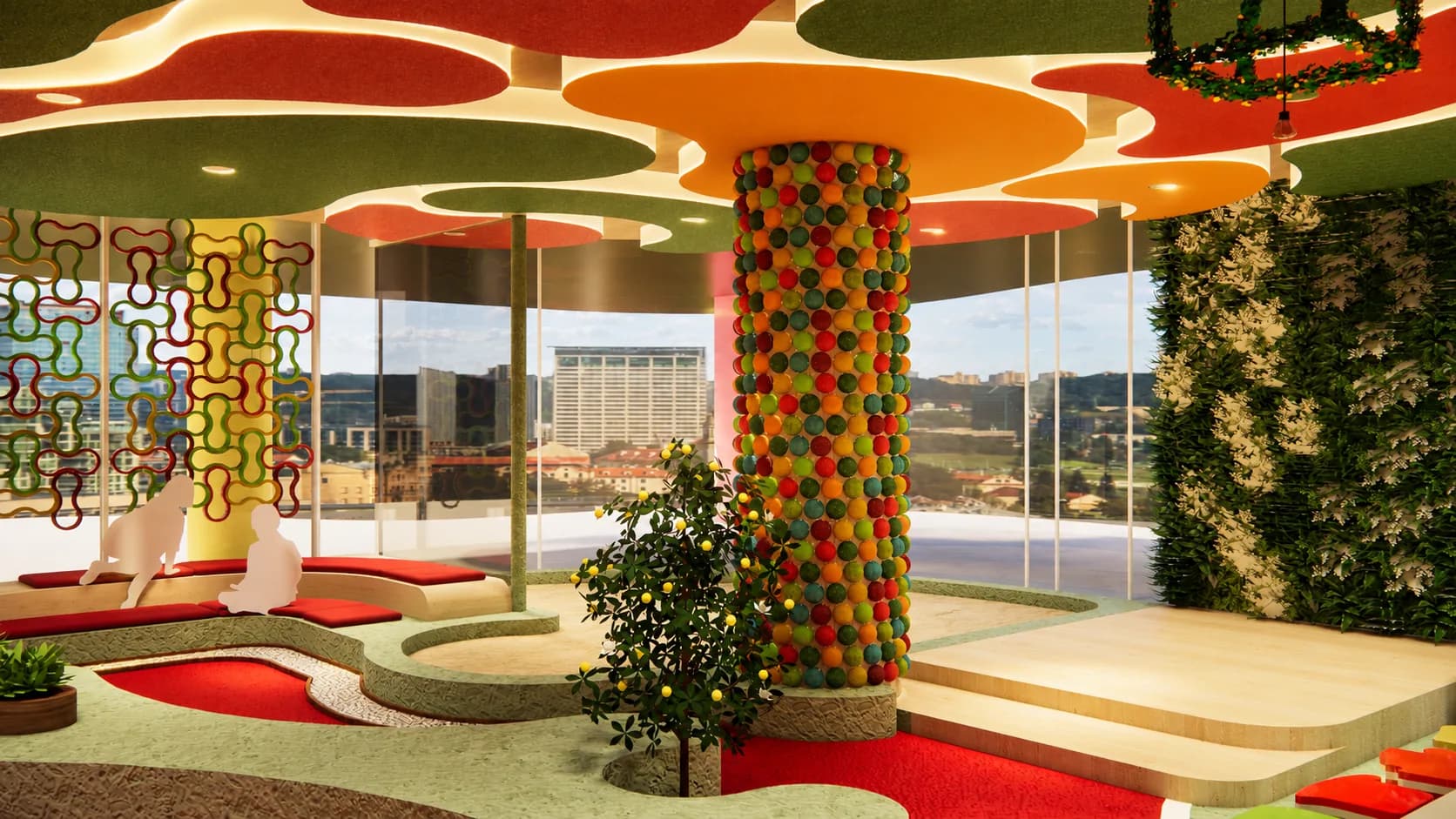 Piece by Piece: biophilic play zone